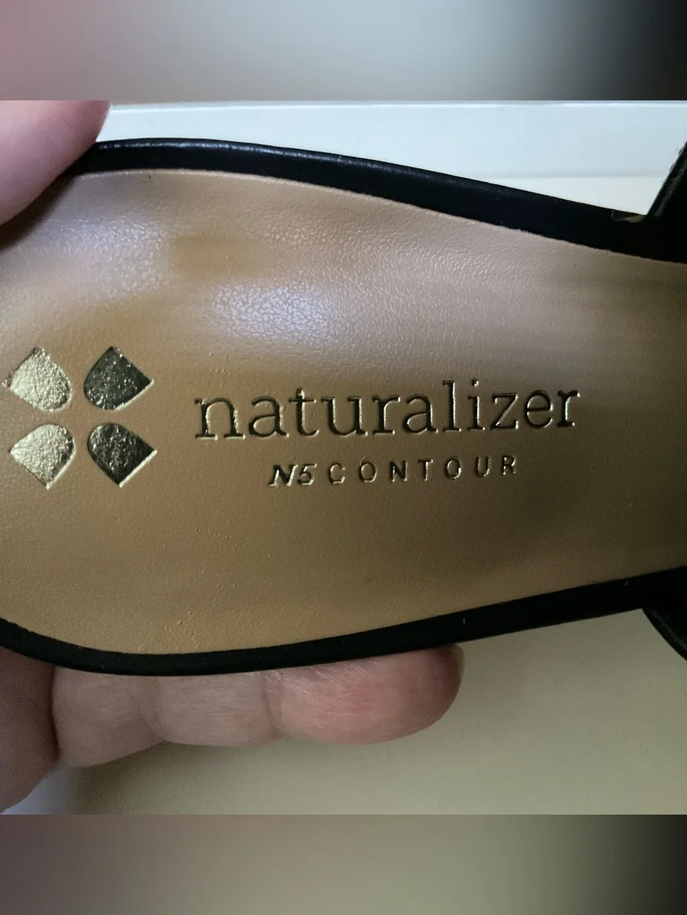 Naturalizer Paige Women’s Black Perforated Peep-Toe Slingback Heels 8.5M